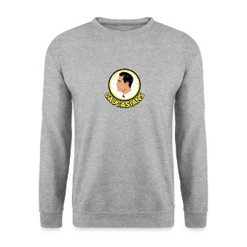 Caucasians - Ethnic Identity - Unisex Sweatshirt - salt & pepper - Front - Alina (178cm) & Michal (187cm)