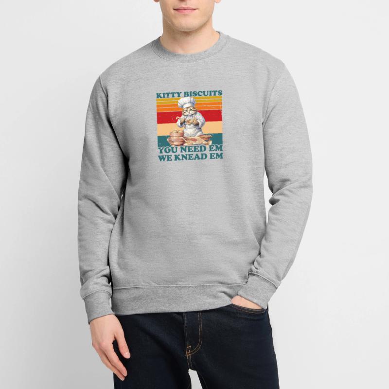 Kitty Biscuits Cat Cat Biscuits Baker Baker Sweat-shirt Unisexe