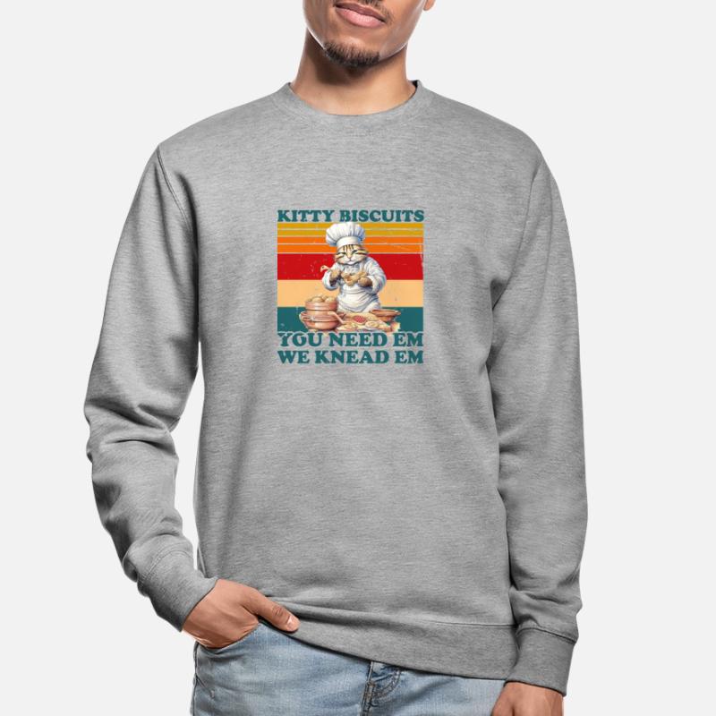 Kitty Biscuits Cat Cat Biscuits Baker Baker Sweat-shirt Unisexe