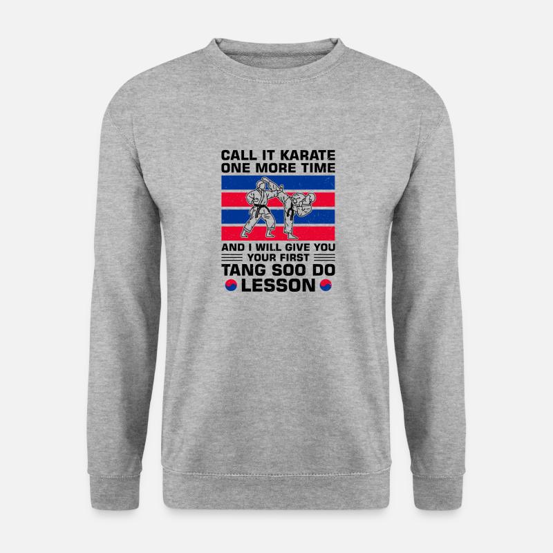 Tang Soo Do Geschenk - Unisex Pullover - Weißgrau meliert