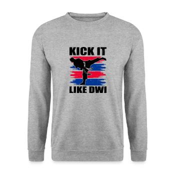 Tang so Do Gift - Unisex Sweatshirt - salt & pepper - Front - Alina (178cm) & Michal (187cm)