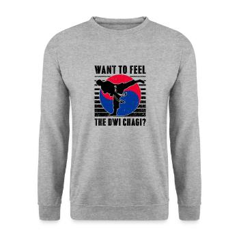 Tang so Do Gift - Unisex Sweatshirt - salt & pepper - Front - Alina (178cm) & Michal (187cm)