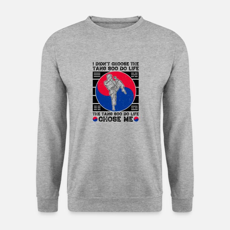 Tang Soo Do Geschenk - Unisex Pullover - Weißgrau meliert