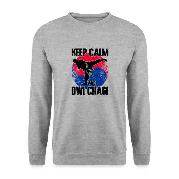 Cadeau Tang Soo Do - Sweat-shirt Unisexe - gris chiné - Devant - Alina (178cm) & Michal (187cm)