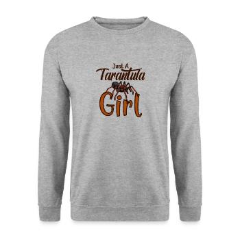 Tarantula Tarantula Tarantulas Tarantulas Tarantula Tarant - Unisex Sweatshirt - salt & pepper - Front - Alina (178cm) & Michal (187cm)