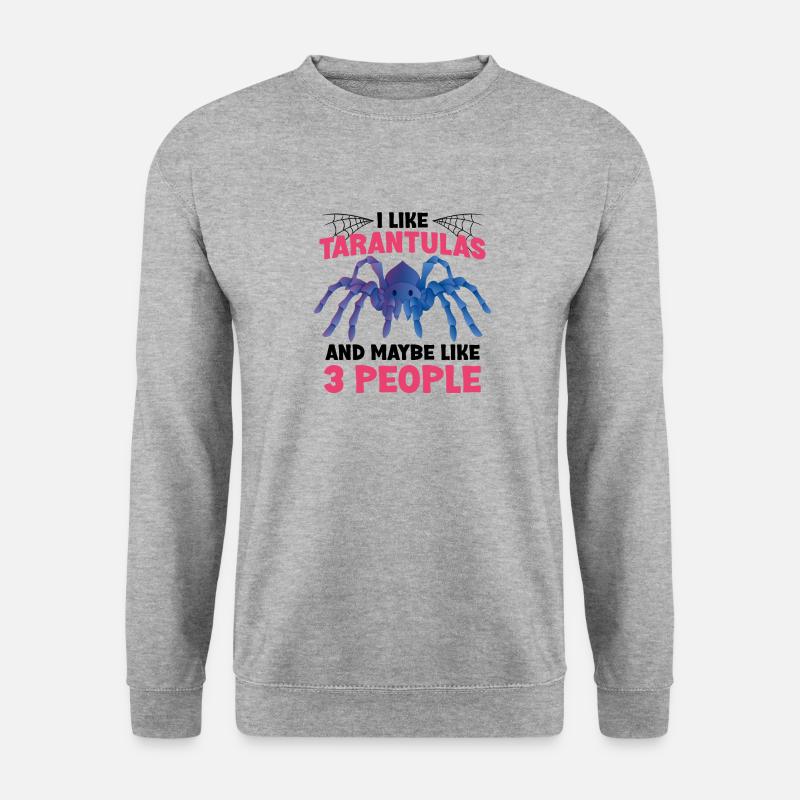 Vogelspinne - Unisex Pullover - Weißgrau meliert