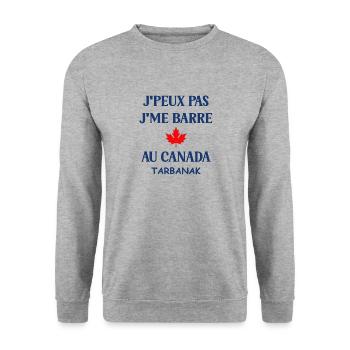 canada - Sweat-shirt Unisexe - gris chiné - Devant - Alina (178cm) & Michal (187cm)