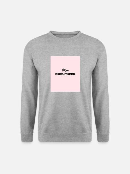 Babymama - Unisex Pullover - Weißgrau meliert