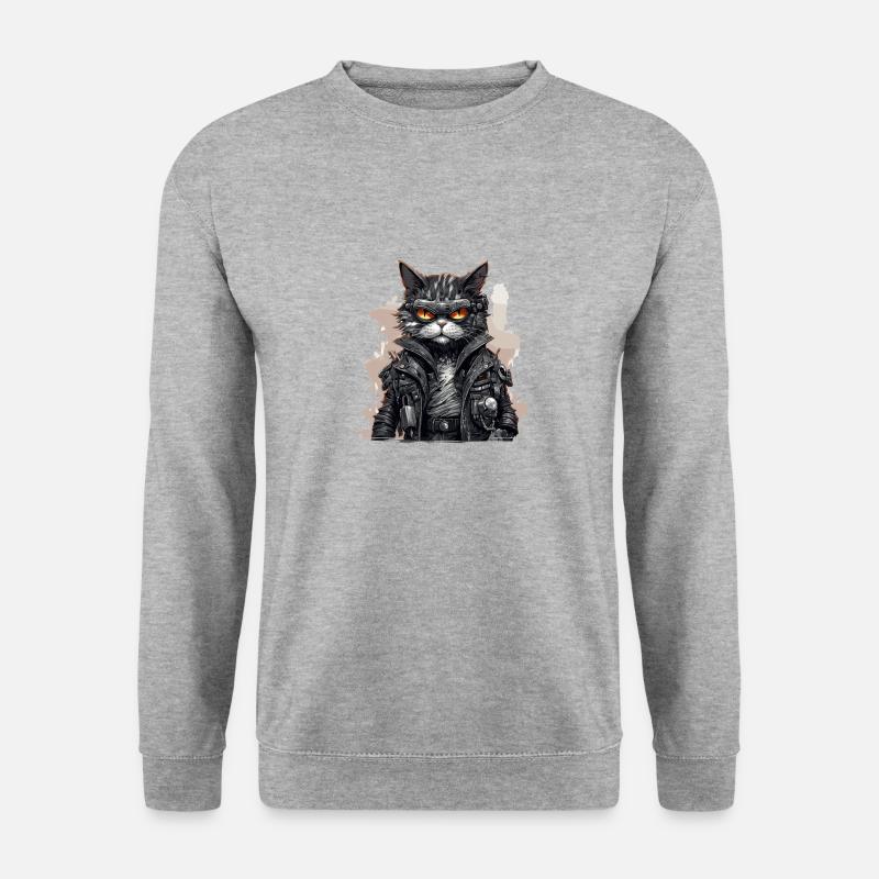Cat Roboter - Unisex Sweatshirt - salt & pepper