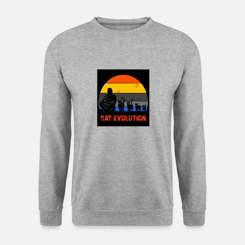 Cat Evolution - Unisex Sweatshirt - salt & pepper