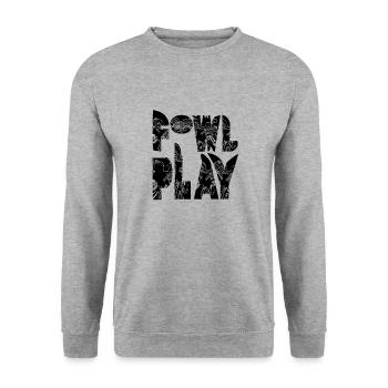 FOWL PLAY - Unisex Sweatshirt - salt & pepper - Front - Alina (178cm) & Michal (187cm)