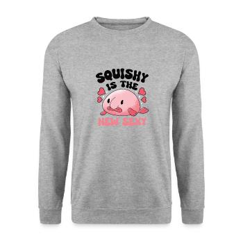 Marine Biologist Deep Sea Fish Blob Fish Ocean - Unisex Sweatshirt - salt & pepper - Front - Alina (178cm) & Michal (187cm)