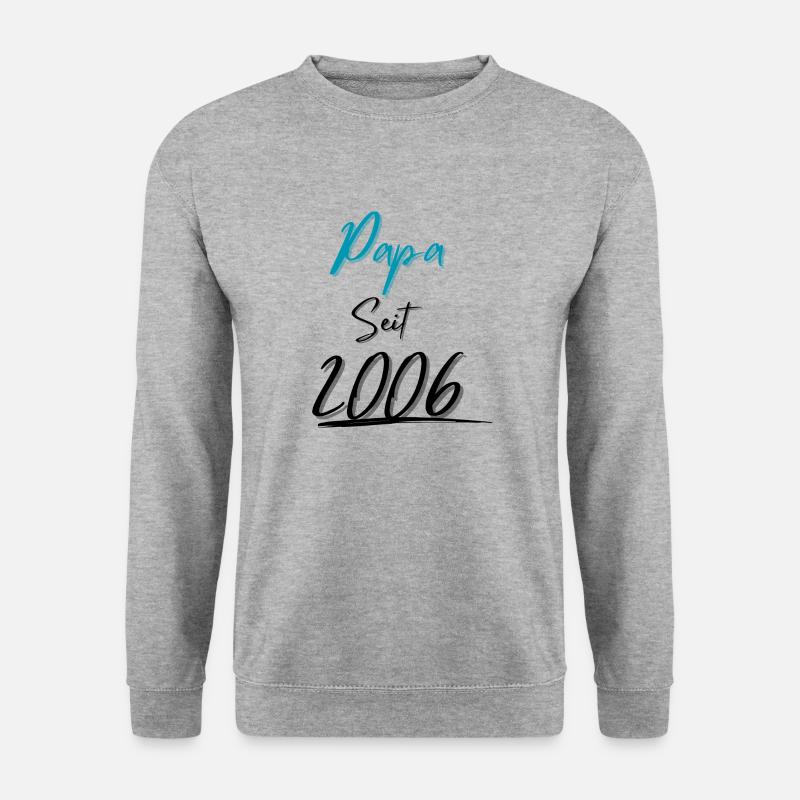 Papa seit 2006 - Unisex Pullover - Weißgrau meliert