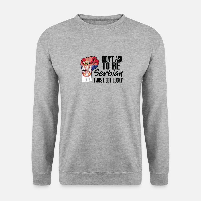 Fierté serbe Drapeau serbe cultivé - Sweat-shirt Unisexe - gris chiné