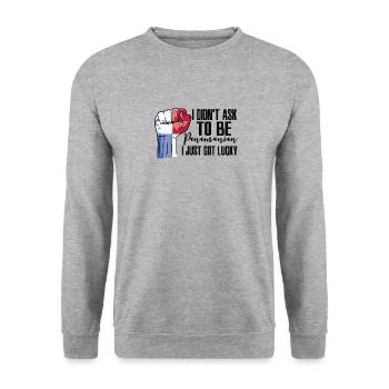 Panamanian Pride Panama Flag Grown Panamanian - Unisex Sweatshirt - salt & pepper - Front - Alina (178cm) & Michal (187cm)