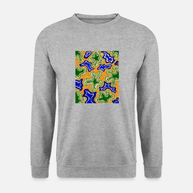 Flüssig - Unisex Pullover - Weißgrau meliert
