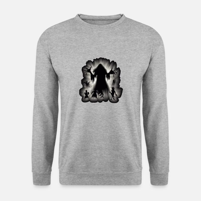SPOOKY SHADOW FIGURES - Unisex Sweatshirt - salt & pepper