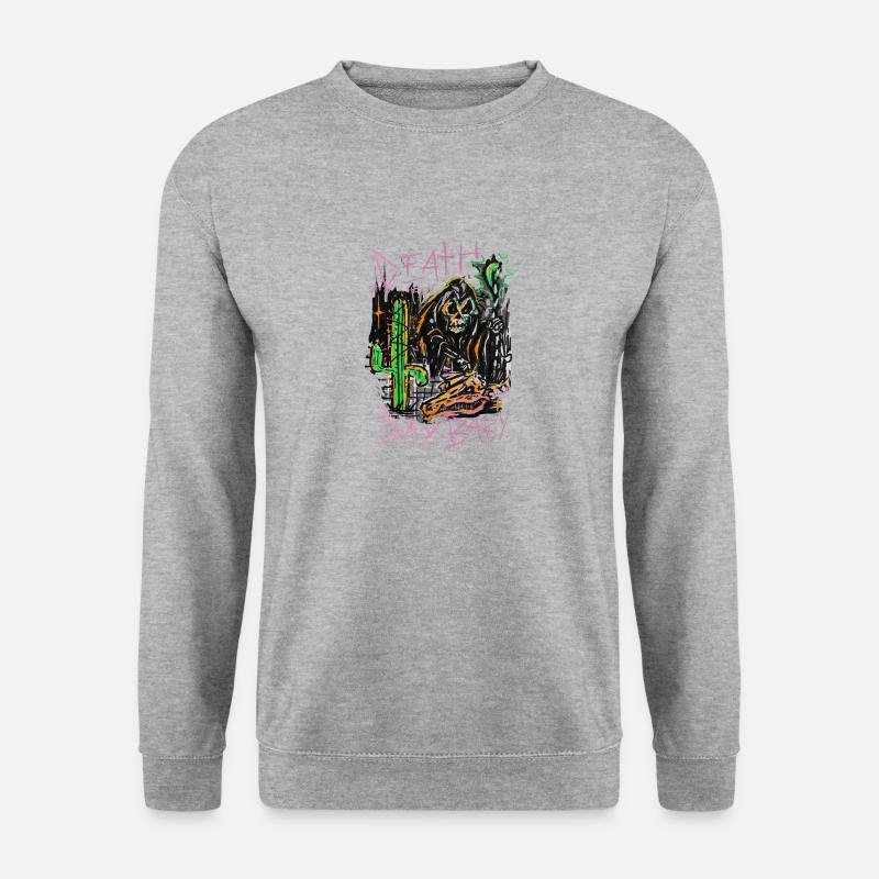 Sensenmann - Unisex Pullover - Weißgrau meliert