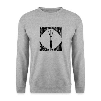 Garten Hobbygärtner Obstgarten Geschenk Gärtner - Unisex Pullover - Weißgrau meliert - Vorne - Alina (178cm) & Michal (187cm)