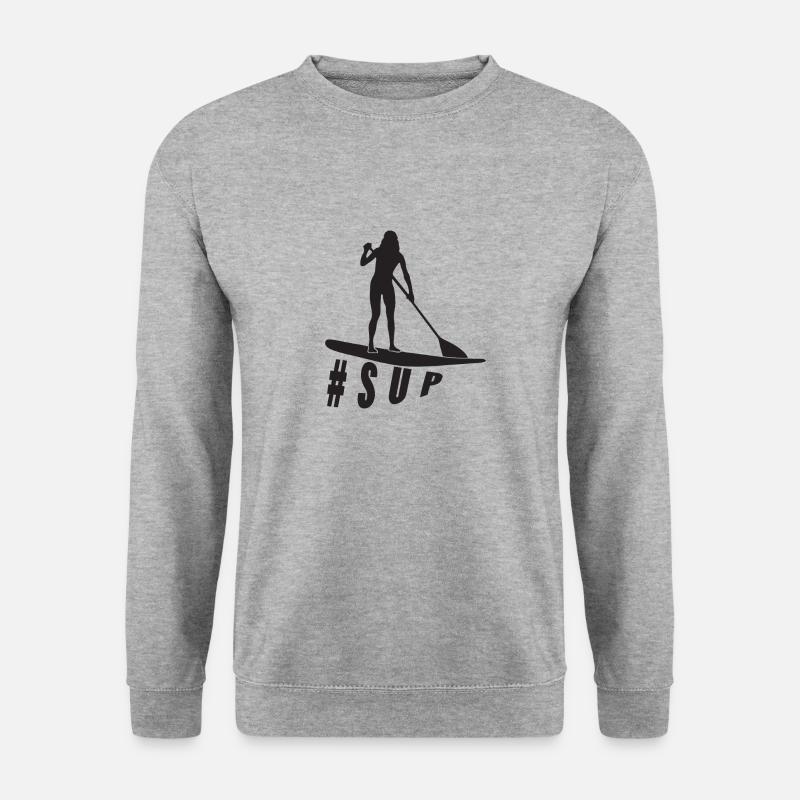 SUP - Unisex Pullover - Weißgrau meliert