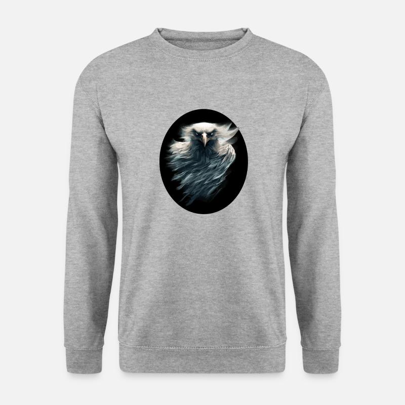 Kiri - Unisex Pullover - Weißgrau meliert