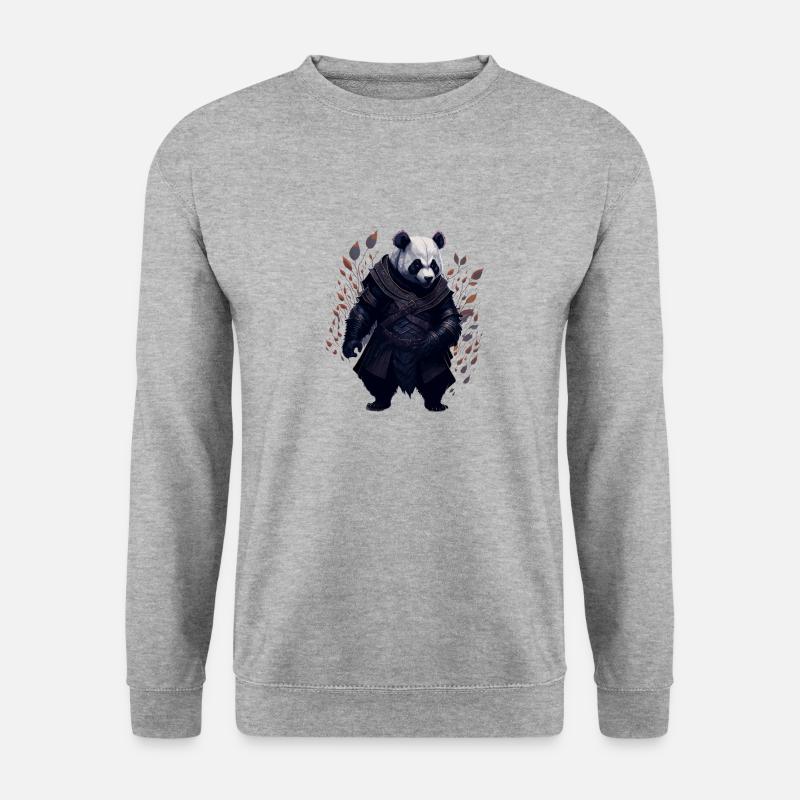 Samurai Panda - Unisex Sweatshirt - salt & pepper