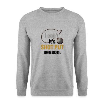 Athletics Athletics Throw Athlete - Unisex Sweatshirt - salt & pepper - Front - Alina (178cm) & Michal (187cm)