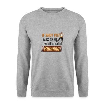 Athletics, Athletics, Throwing athletes, - Unisex Sweatshirt - salt & pepper - Front - Alina (178cm) & Michal (187cm)