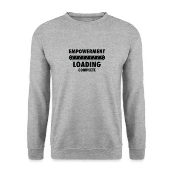 Féminisme Féminisme Femmes Égalité - Sweat-shirt Unisexe - gris chiné - Devant - Alina (178cm) & Michal (187cm)