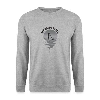 SUP - Unisex Sweatshirt - salt & pepper - Front - Alina (178cm) & Michal (187cm)