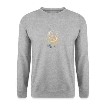 Music Flows - Unisex Sweatshirt - salt & pepper - Front - Alina (178cm) & Michal (187cm)