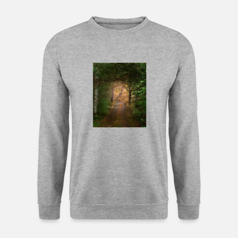 Wald - Unisex Pullover - Weißgrau meliert