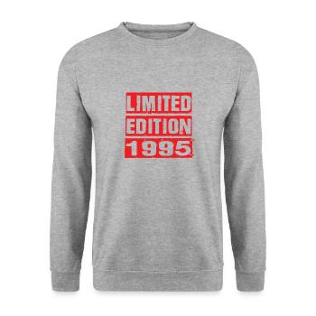 Edition Limitée 1995 Anniversaire 1995 Vintage Rétro - Sweat-shirt Unisexe - gris chiné - Devant - Alina (178cm) & Michal (187cm)
