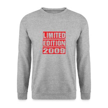 Limited Edition 2009 Geburtstag 2009 Vintage Retro - Unisex Pullover - Weißgrau meliert - Vorne - Alina (178cm) & Michal (187cm)