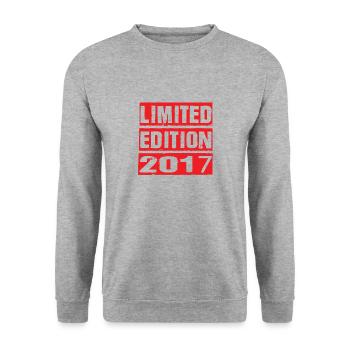 Edition Limitée 2017 Anniversaire 2017 Vintage Rétro - Sweat-shirt Unisexe - gris chiné - Devant - Alina (178cm) & Michal (187cm)