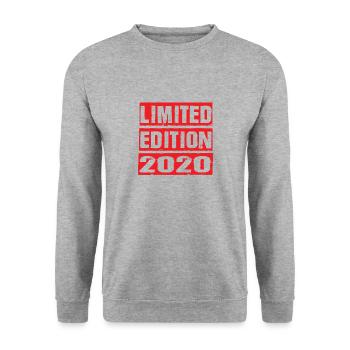 Limited Edition 2020 Geburtstag 2020 Vintage Retro - Unisex Pullover - Weißgrau meliert - Vorne - Alina (178cm) & Michal (187cm)