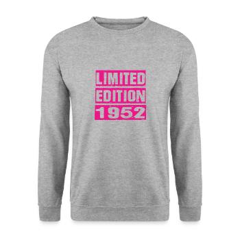 Limited Edition 1952 - Unisex Pullover - Weißgrau meliert - Vorne - Alina (178cm) & Michal (187cm)