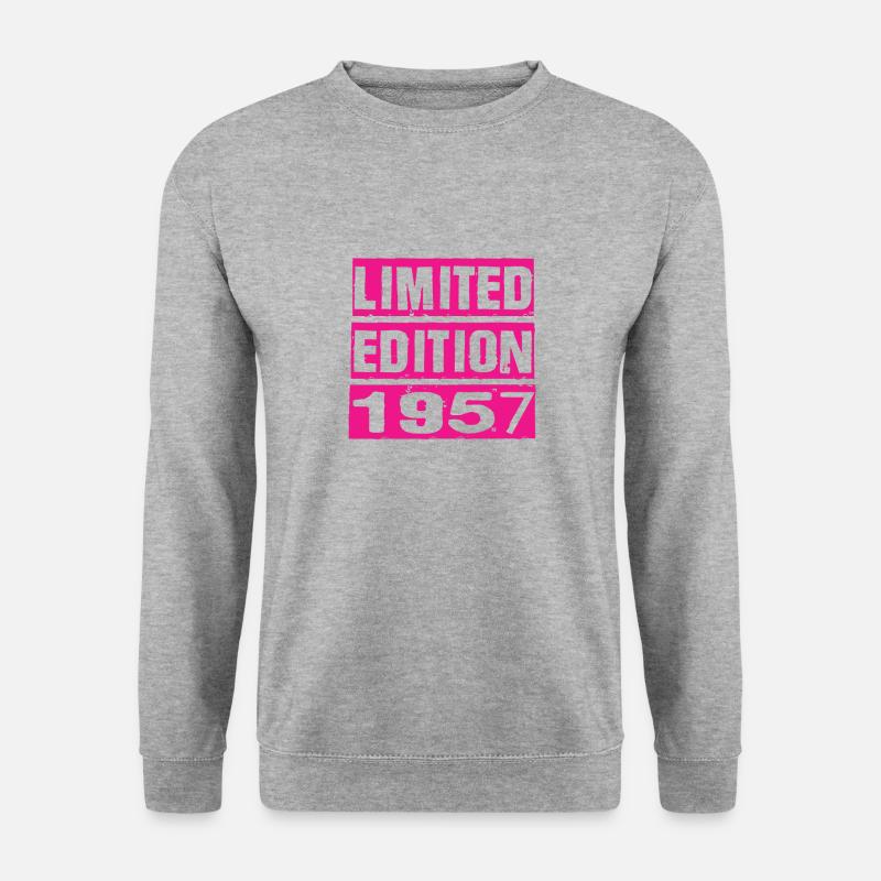 Limited Edition 1957 - Unisex Pullover - Weißgrau meliert