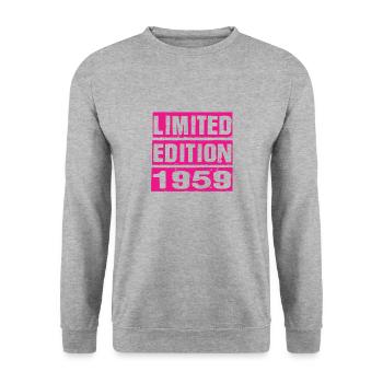 Limited Edition 1959 - Unisex Pullover - Weißgrau meliert - Vorne - Alina (178cm) & Michal (187cm)