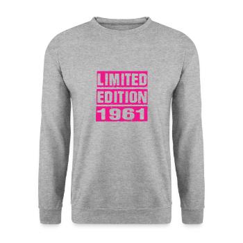 Édition limitée 1961 - Sweat-shirt Unisexe - gris chiné - Devant - Alina (178cm) & Michal (187cm)