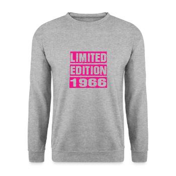Limited Edition 1966 - Unisex Pullover - Weißgrau meliert - Vorne - Alina (178cm) & Michal (187cm)