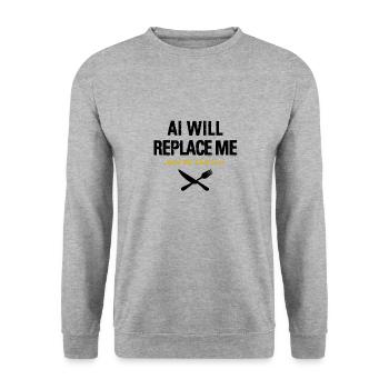Cooking Culinary Restaurant Gourmet Kitchen Chef - Unisex Sweatshirt - salt & pepper - Front - Alina (178cm) & Michal (187cm)