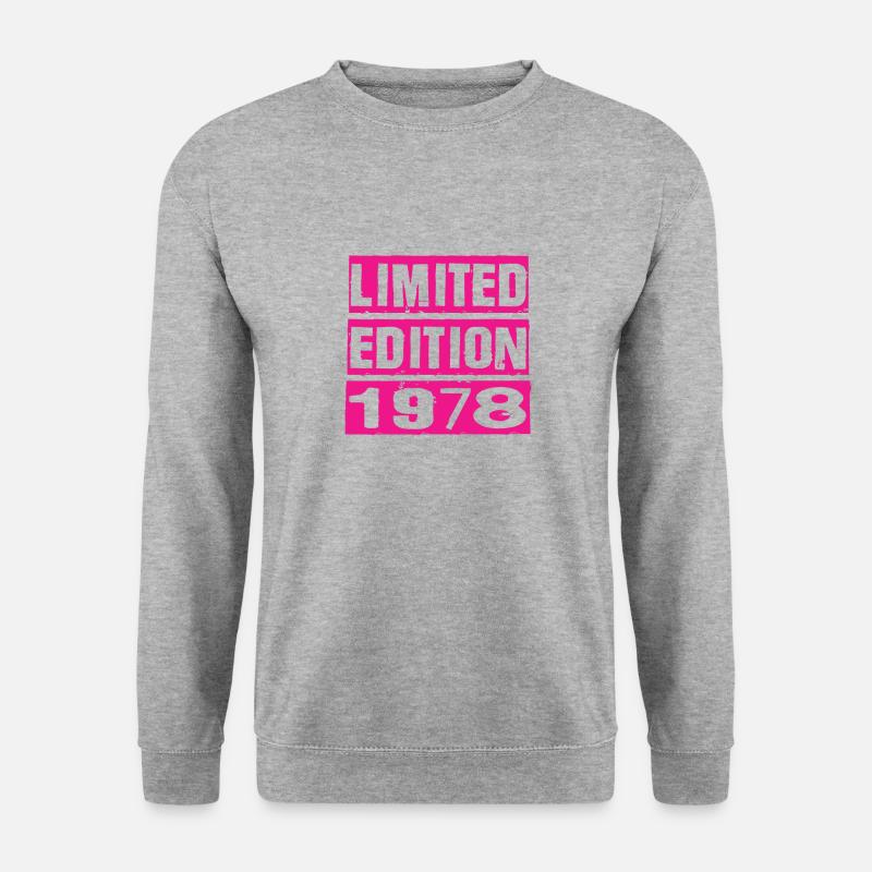 Limited Edition 1978 - Unisex Pullover - Weißgrau meliert