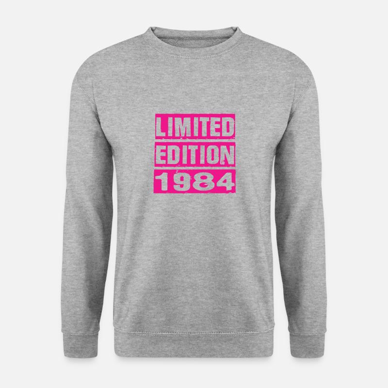 Limited Edition 1984 - Unisex Pullover - Weißgrau meliert