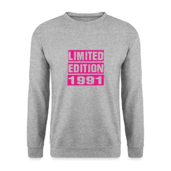 Limited Edition 1991 - Unisex Sweatshirt - salt & pepper - Front - Alina (178cm) & Michal (187cm)