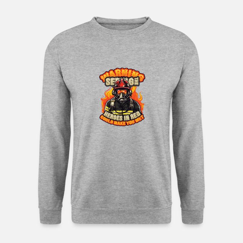Firefighter Slogan, Volunteer Fire Brigade - Unisex Sweatshirt - salt & pepper