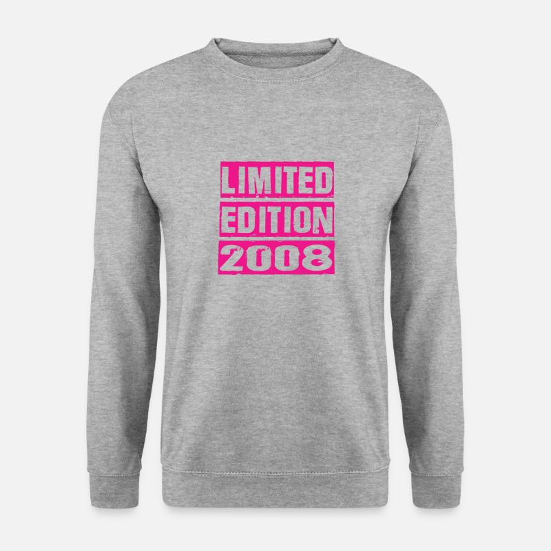 Limited Edition 2008 - Unisex Pullover - Weißgrau meliert