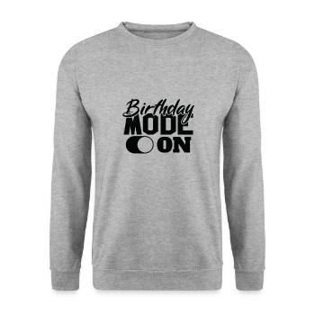 Mode anniversaire sur Fun Celebration - Sweat-shirt Unisexe - gris chiné - Devant - Alina (178cm) & Michal (187cm)