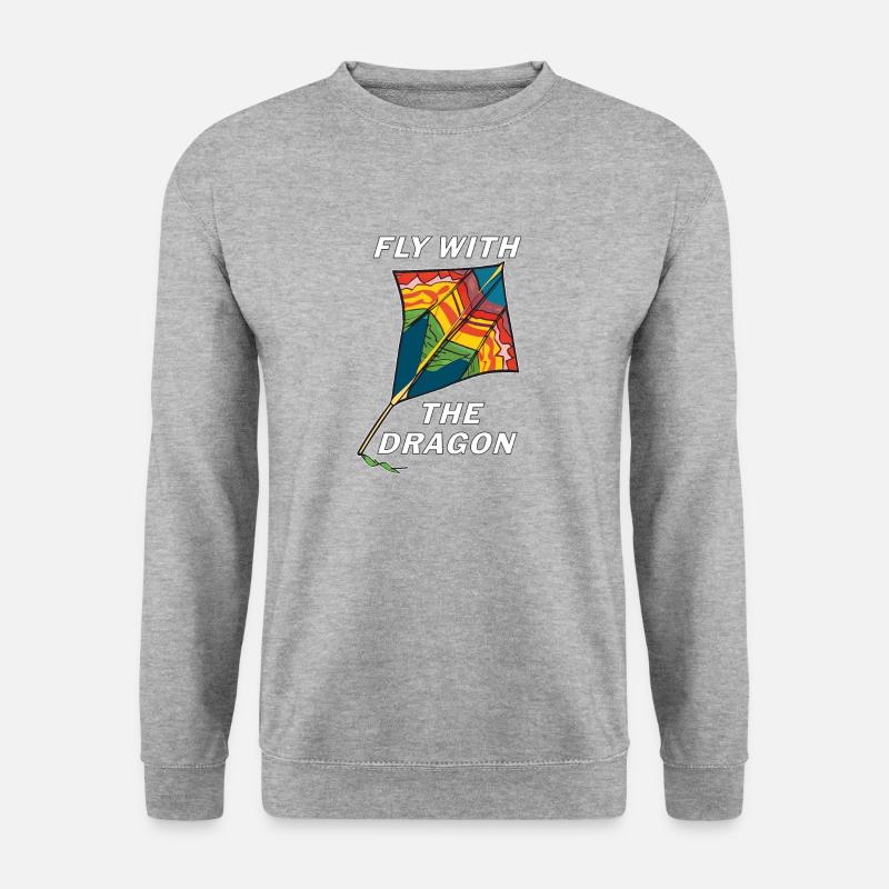 DRACHEN VOLE AVEC LE DRAGON - Sweat-shirt Unisexe - gris chiné