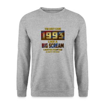 YEAR YEAR 1993 - Unisex Sweatshirt - salt & pepper - Front - Alina (178cm) & Michal (187cm)